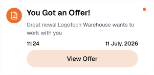 Offer notification card preview